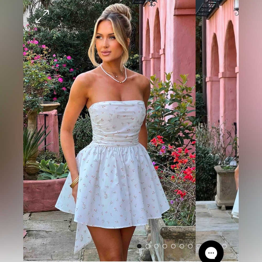 BABYBOO KATRINA MINI DRESS - BLUSH FLORAL PRINT
